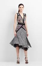 Nicole Miller Mola Maze Asymmetric Dress