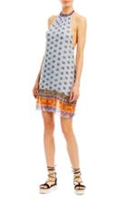 Nicole Miller Star Medallions Ruffle Dress