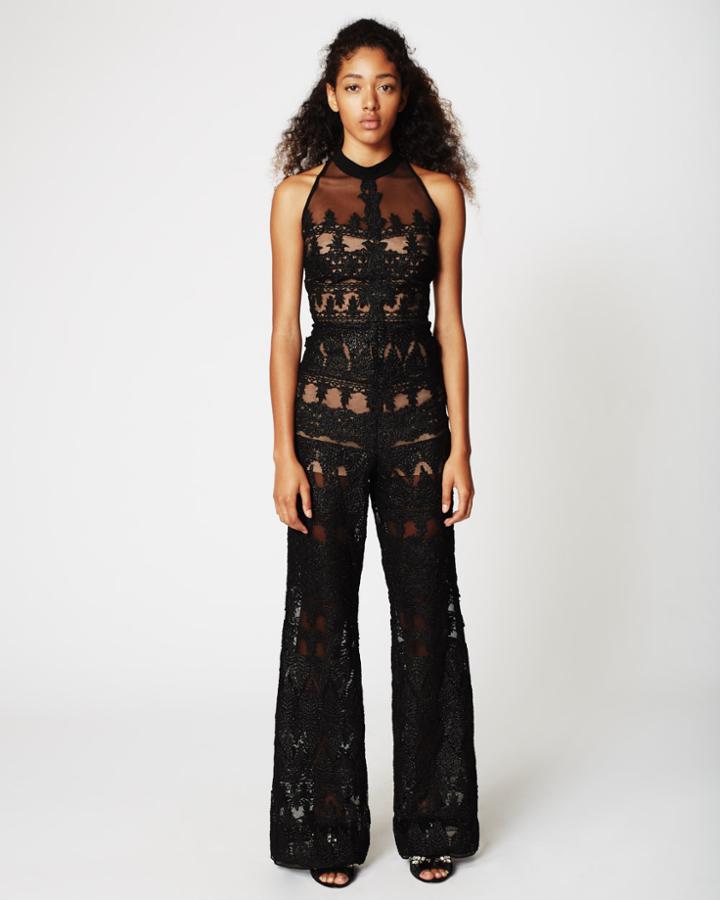 Nicole Miller Lace Trims Jumpsuit