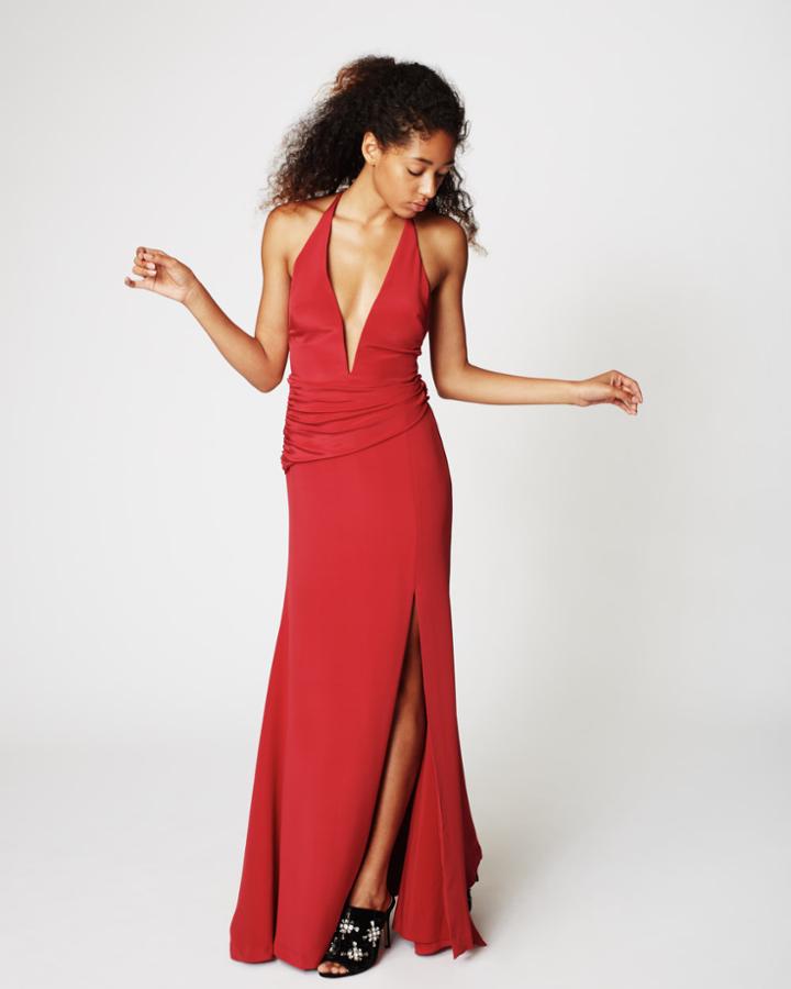 Nicole Miller Side Drape Gown