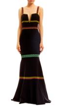 Nicole Miller Chaquira Beaded Gown