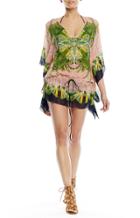 Nicole Miller Jungle Boho Silk Caftan