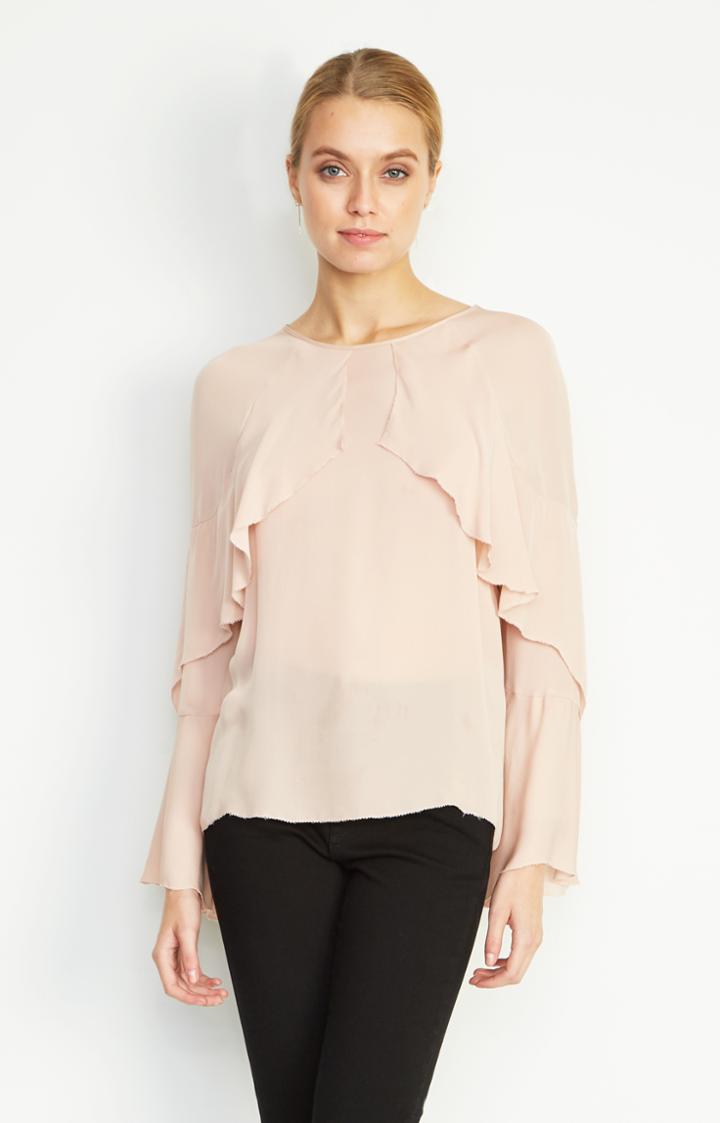Nicole Miller Lera Ruffle Blouse