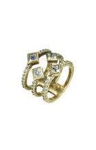 Nicole Miller Pyramid Quad Ring