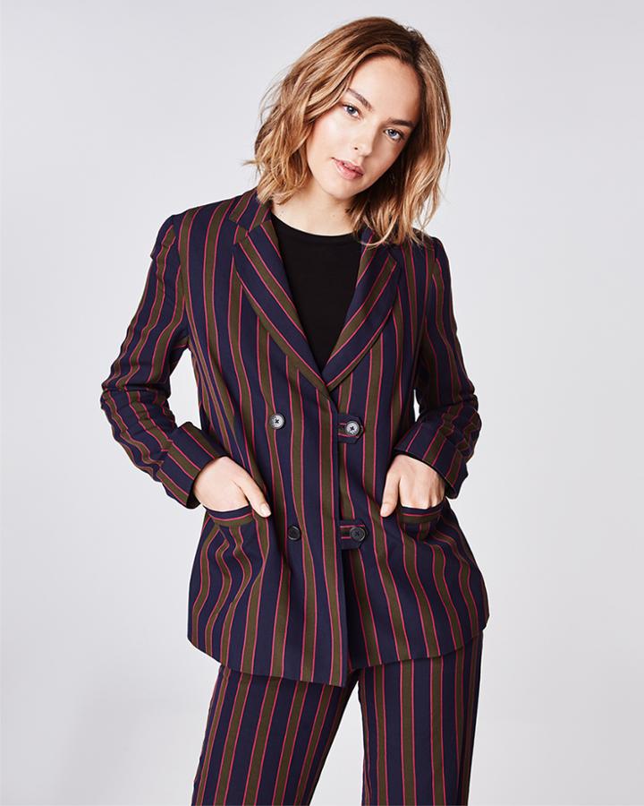 Nicole Miller Earhart Stripe Blazer