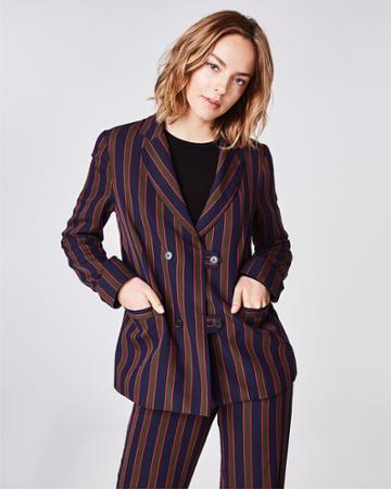 Nicole Miller Earhart Stripe Blazer