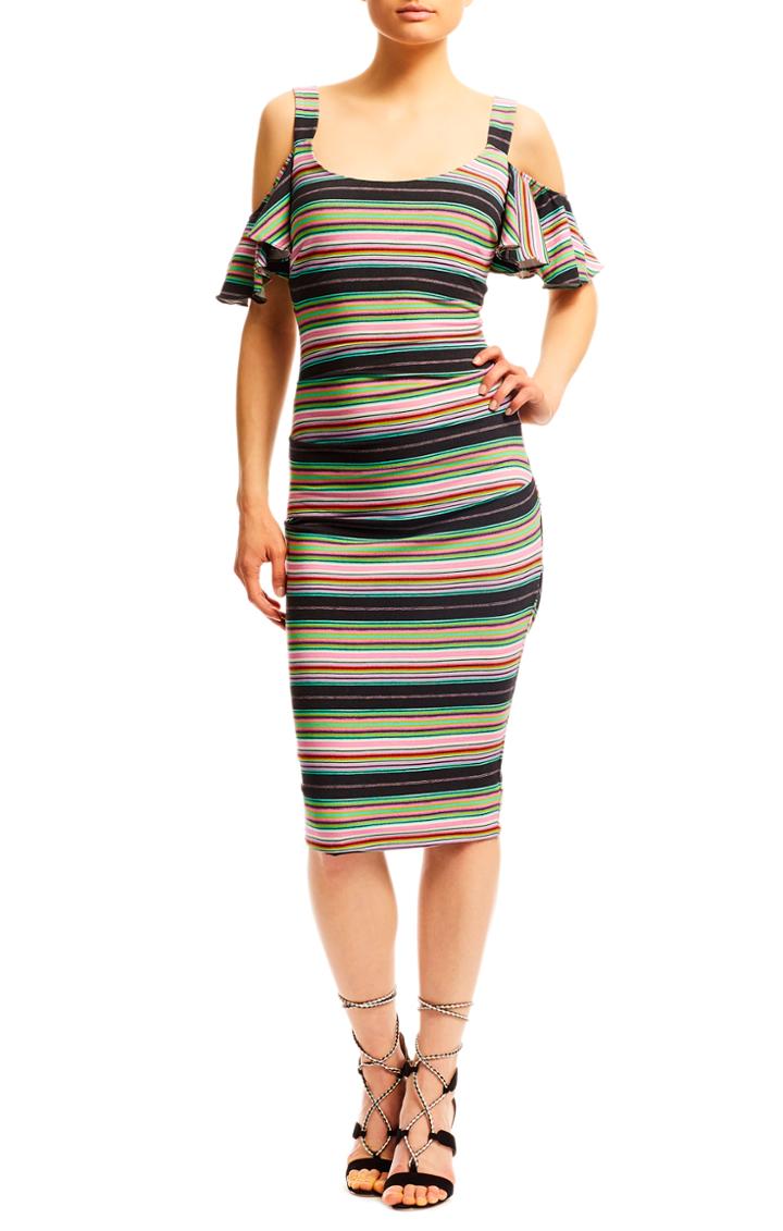 Nicole Miller Sophia Festival Stripes Dress