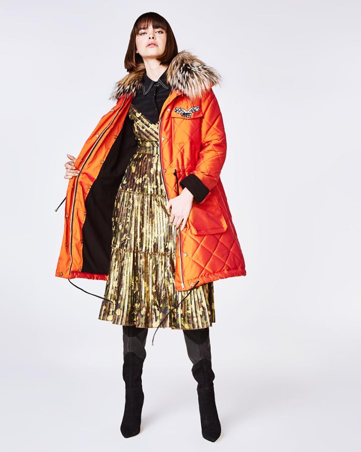 Nicole Miller Quilted Puffer Coat