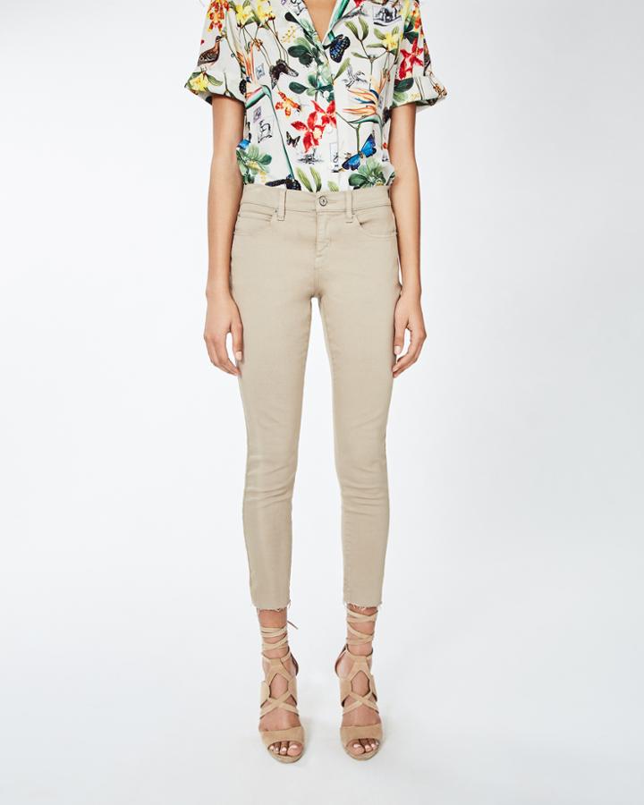 Nicole Miller Twill Skinny Pant