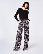Nicole Miller Vintage Floral Silk Pant