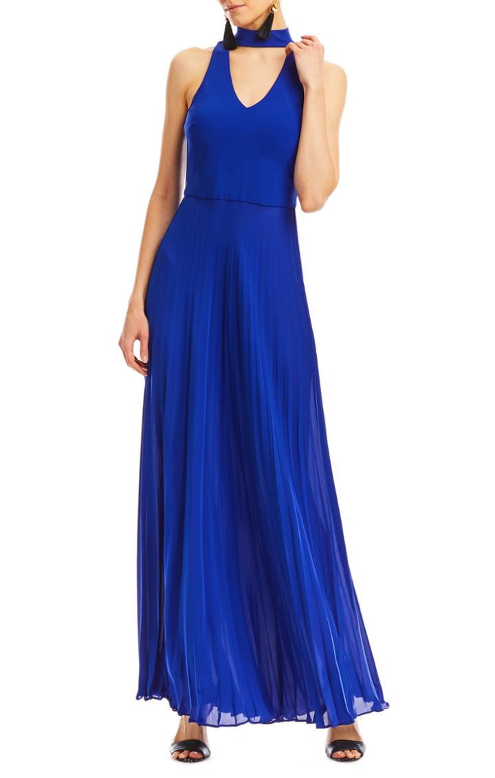 Nicole Miller Blair Pleated Gown