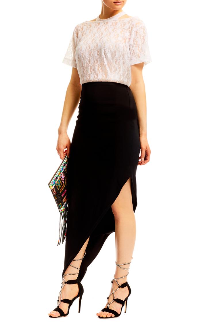 Nicole Miller Celine Asymmetric Skirt