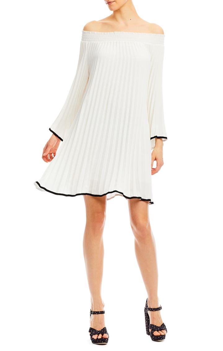 Nicole Miller Rocco Pleated Dress