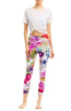 Nicole Miller Tossed Hibiscus Swim Leggings