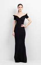 Nicole Miller Audrey Ruffle Gown