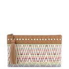 Nine West Nine West Festival Pouch, Tobacco/pink Multi Synthetic