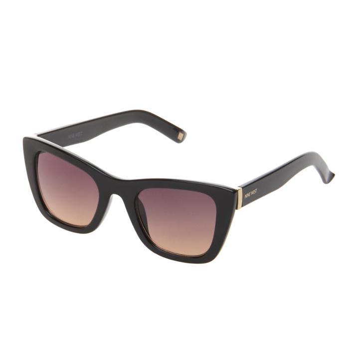 Nine West Black Cat Eye Sunglasses