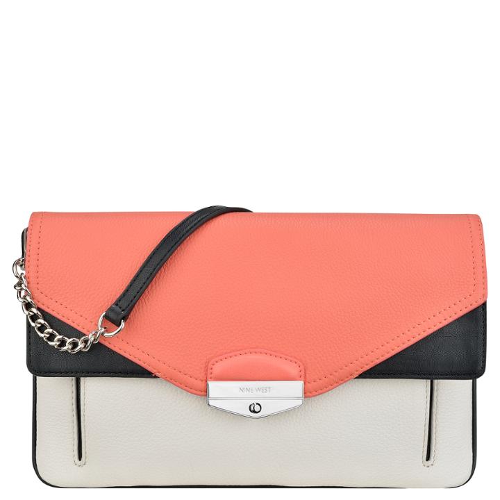 Nine West Clean Break Leather Clutch Bag