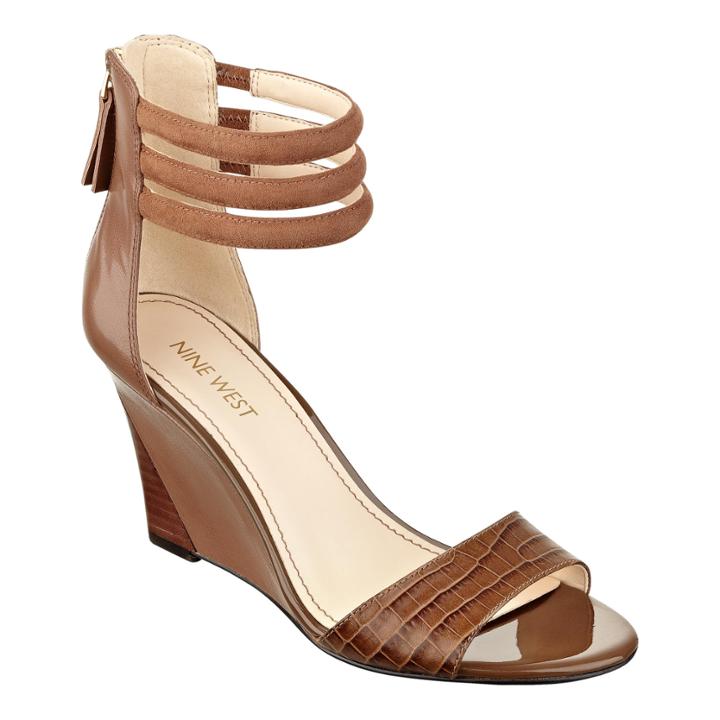 Nine West Floriscine Open Toe Wedge Sandals