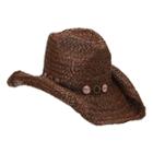 Nine West Paper Weave Cowboy Hat