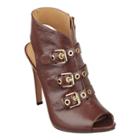 Nine West Mohawkit Leather Peep Toe Pumps