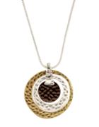 Nine West Tri-tone Pendant Necklace