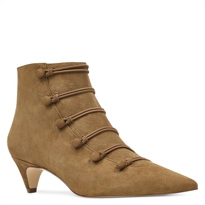 Nine West Nine West Zadan Pointy Toe Booties, Clove Suede