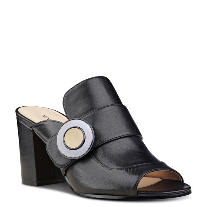 Nine West Glynn Peep Toe Mules