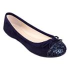 Nine West Cacey Round Toe Flat With Bow