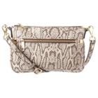 Nine West Hudson Snake Embossed Leather Crossbody Bag