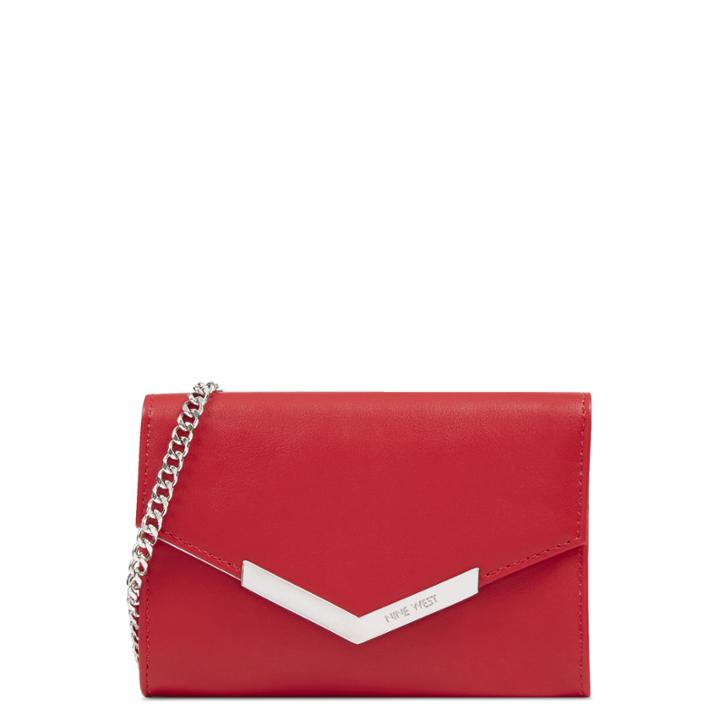 Nine West Nine West Triple Threat Wallet, Red Synthetic