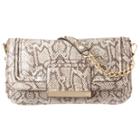 Nine West Astor Snake Embossed Leather Clutch