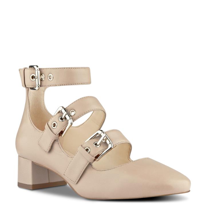 Nine West Nine West Wren Mary Jane Pumps, Natural Leather