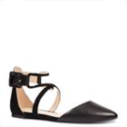 Nine West Nine West Zaydah Ankle Strap Flats, Black Multi Leather