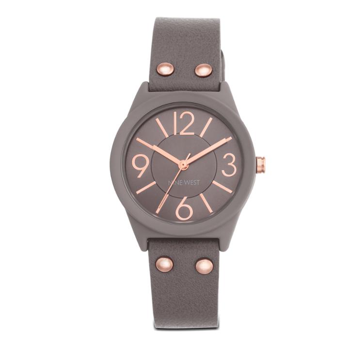 Nine West Vehronica Taupe Strap Watch