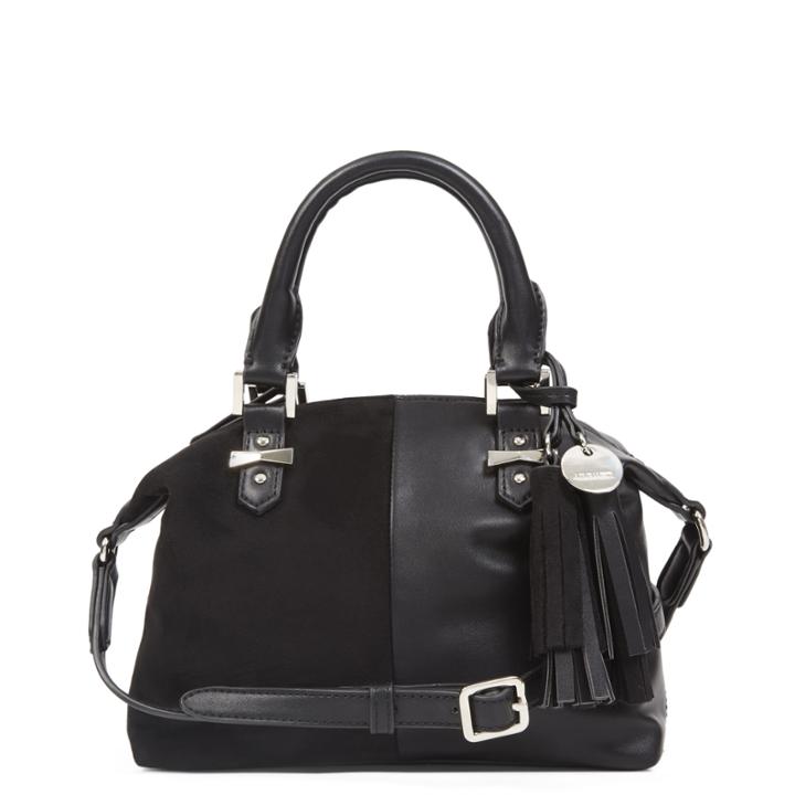 Nine West Nine West Face Forward Mini Satchel, Black Synthetic