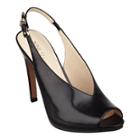 Nine West Mintcondit Leather Peep Toe Pumps