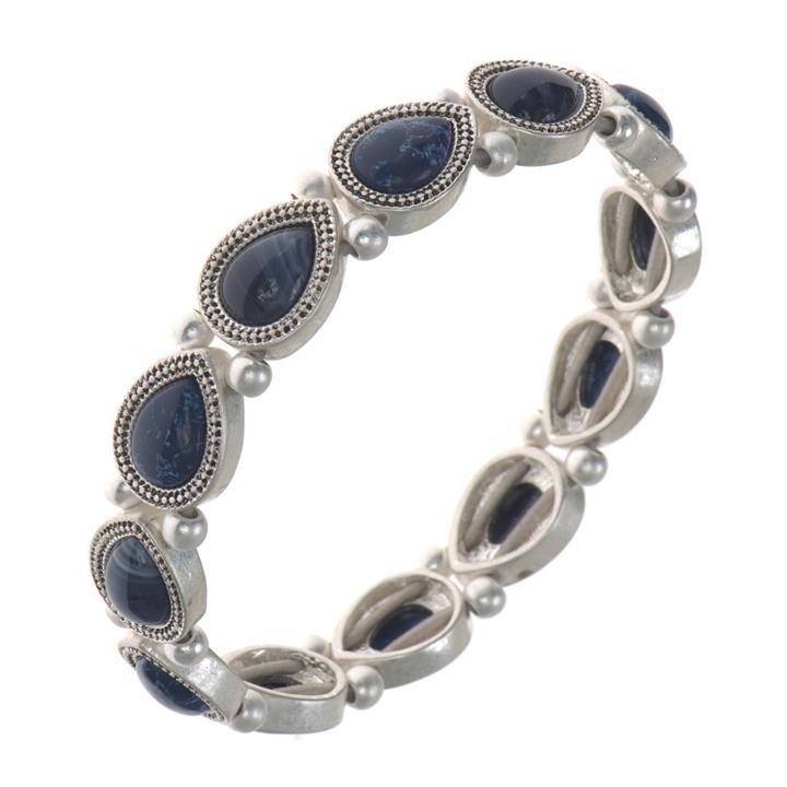 Nine West Faux Lapis Lazuli Stretch Bracelet