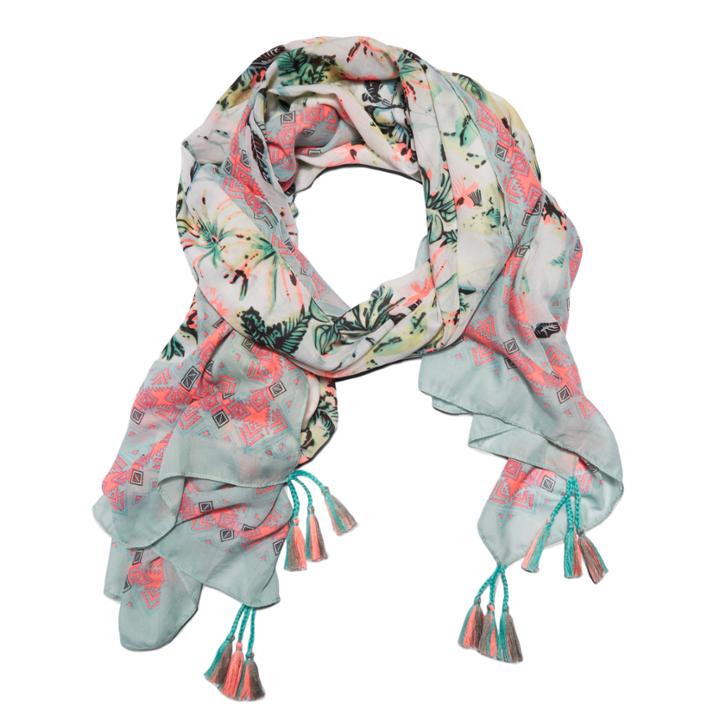 Nine West Palm Print Scarf