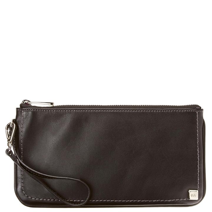 Nine West Black Leather Wristlet