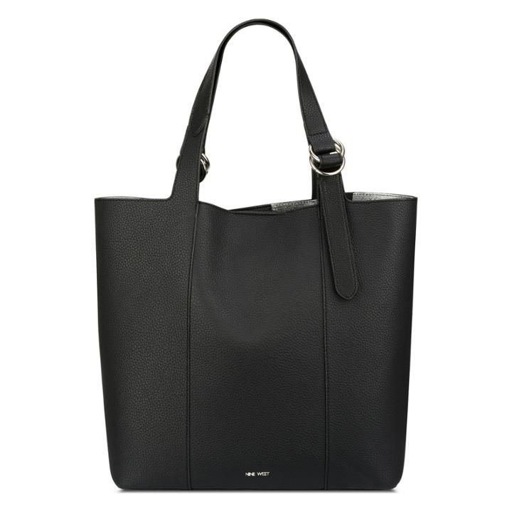 Nine West Nine West Belencia Tote And Pouch, Black Synthetic