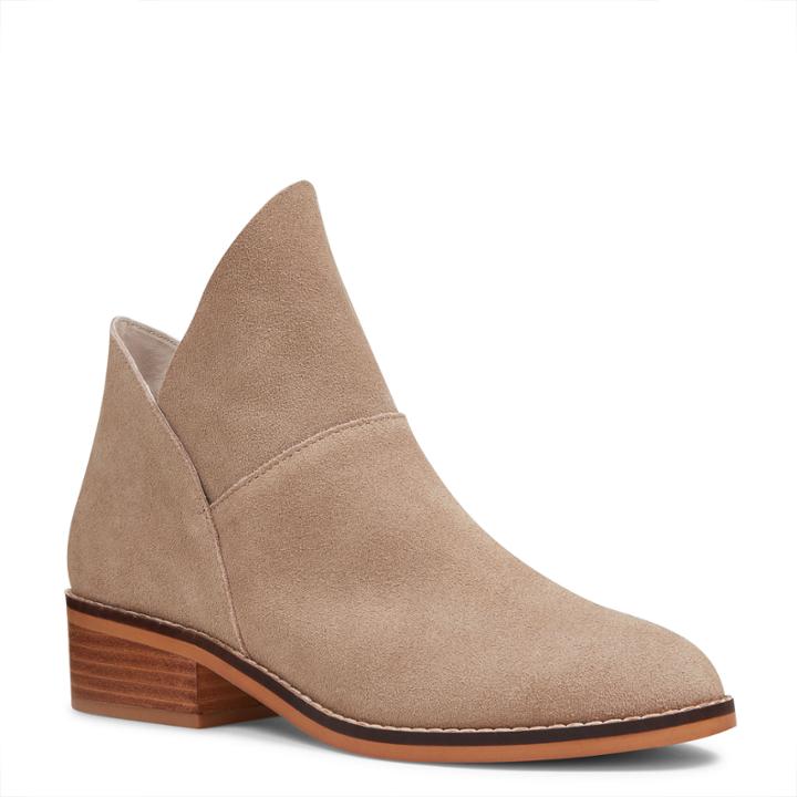 Nine West Nine West Jeriko Suede Booties, Taupe Suede