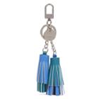 Nine West Nine West Double Tassel Key Chain, Ceramic Blue/ Peacock