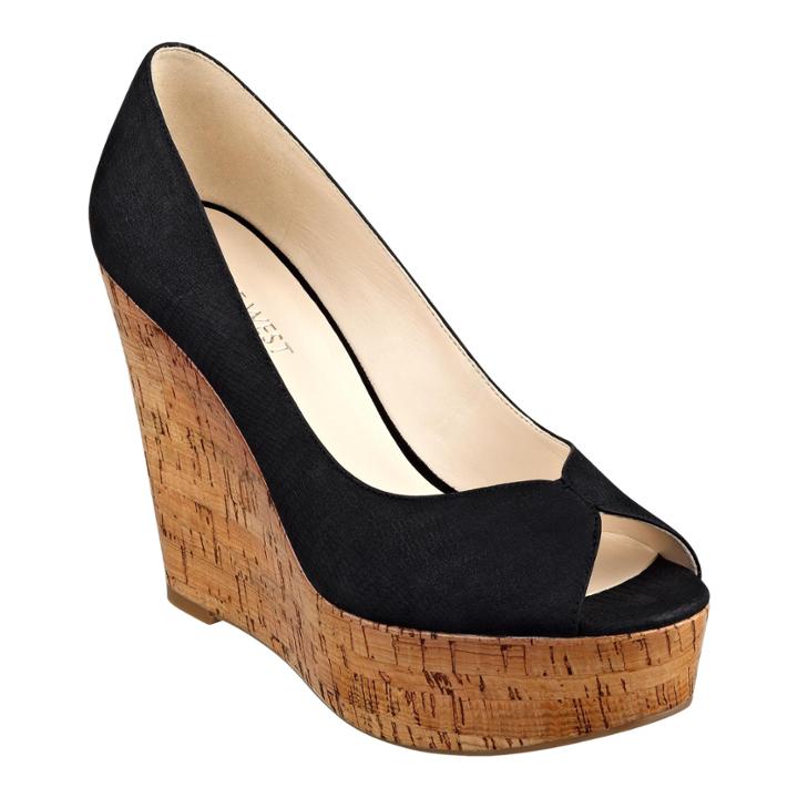 Nine West Audora Peep Toe Wedges
