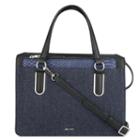 Nine West Nine West Betha Satchel And Pouch, Multi Blue Fabric