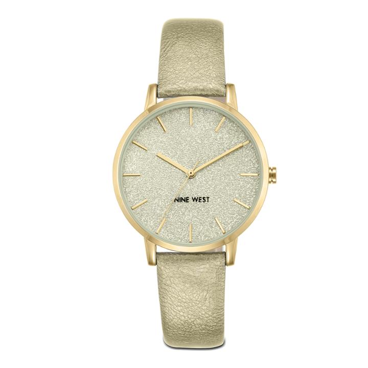Nine West Lilibeth Gold-tone Round Watch