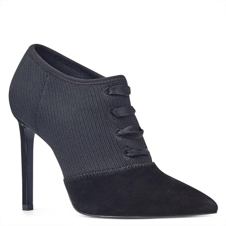 Nine West Nine West Tria Pointy Toe Booties, Black Multi Fabric