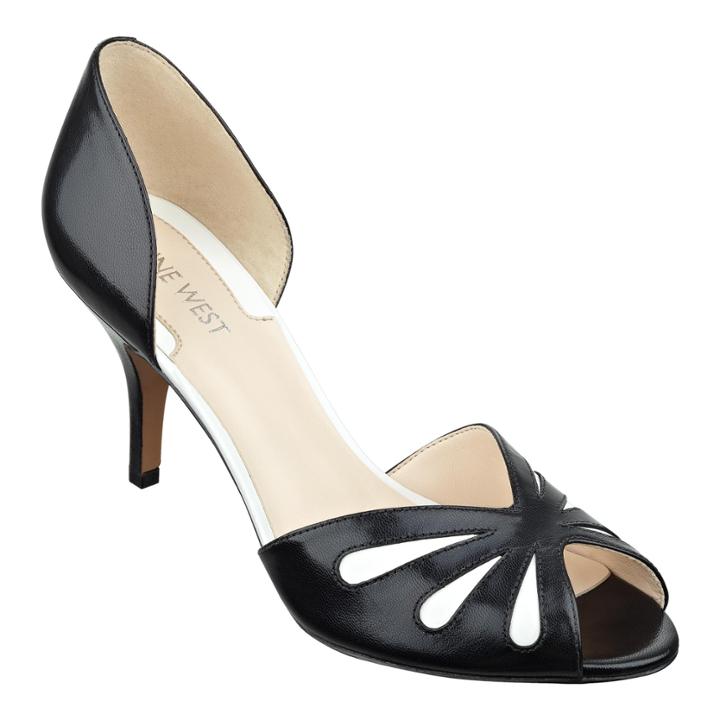 Nine West Orlega Mid-heel Peep Toe Pumps