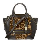 Nine West Punch Love Leopard Print Crossbody Mini Satchel