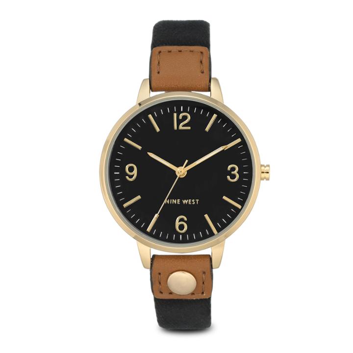 Nine West Nine West Orianah Round Strap Watch